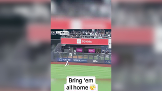 Giancarlo cleared the bases with this hit (via @MLB, @YES Network) #yankees #mlb #baserunning #atbat