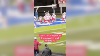 What a snag ‍ #touchdown #football #footballtiktok #lineman #offensivelineman #highschoolfootball #nfltiktok (via @Rck_here_we_go_brownies‍)