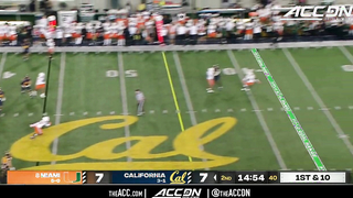 Miami Hurricanes Pull Off Epic Comeback Against Cal, Win 39-38