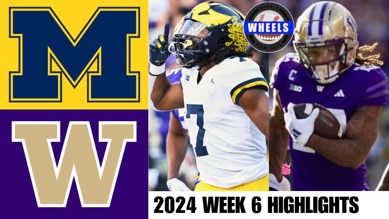 Washington vs. Michigan Week 6 Highlights | 2024 College Football Showdown