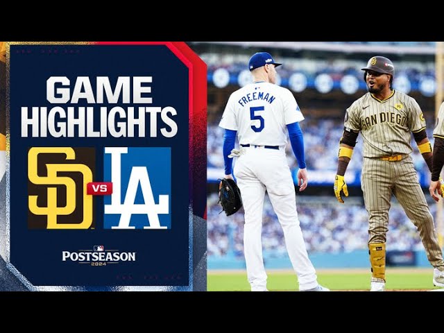 Padres vs. Dodgers NLDS Game 1 Highlights | October 5, 2024