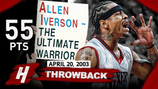 Allen Iverson EPIC FULL GAME 1 Highlights vs Hornets (2003 Playoffs) - 55 Pts, Playoff Career-HIGH!