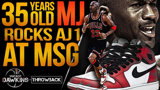 The Game a 35 Years Old Michael Jordan Rocked OG Jordans 1 And Put On a Show at MSG!