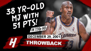 The Game OLD Michael Jordan SHUTS DOWN Critics! CRAZY Highlights vs Hornets 2001.12.29 - 51 Points!