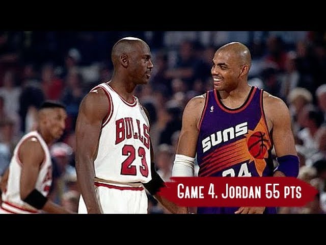 NBA Finals 1993. Phoenix Suns vs Chicago Bulls - Game Highlights | Game 4 | Jordan 55 HD 720p/60fps
