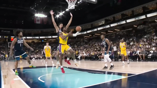 Bronny James Shines in NBA Debut with Chase-Down Block and First Bucket for Lakers