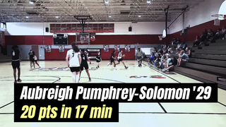 Aubreigh Pumphrey-Solomon Shines with 20 Points in 17 Minutes for Cooper City Optimist League