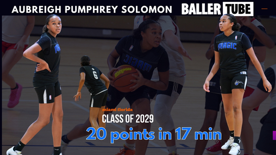Aubreigh Pumphrey-Solomon Shines with 20 Points in 17 Minutes for Cooper City Optimist League