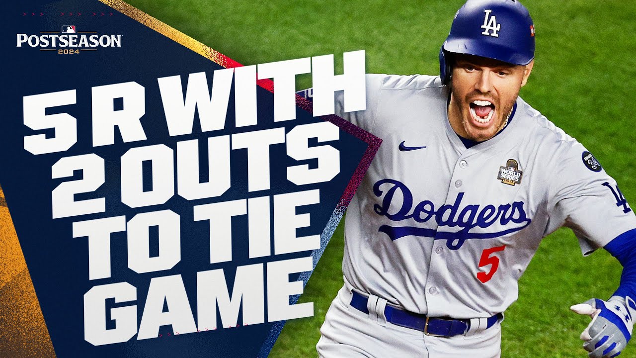 Full Inning: Dodgers Score Five Runs with Two Outs to Tie World Series Game 5!