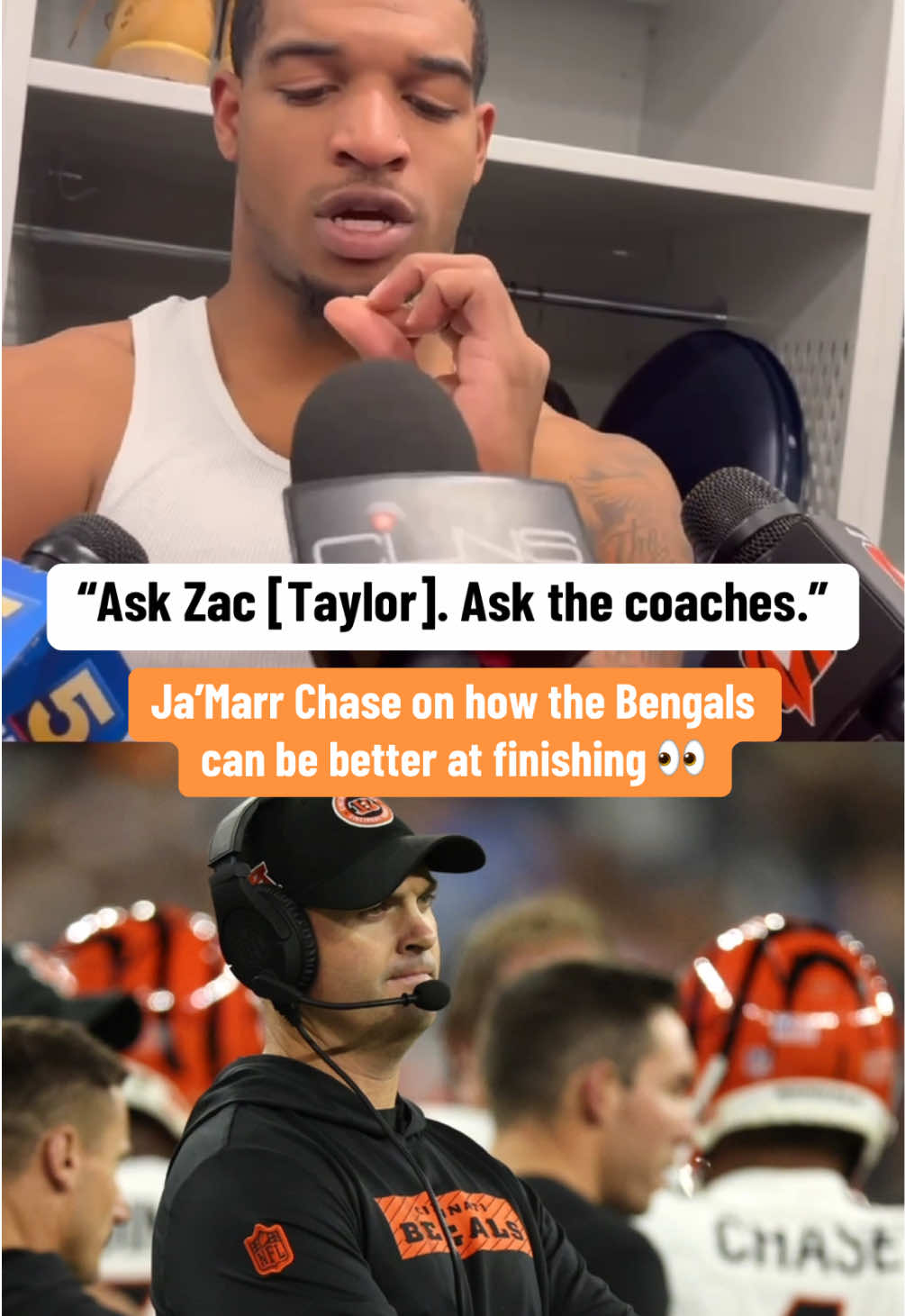 “I play football… I don’t call plays” (via Trags/X) #nfl #football #bengals #nflfootball