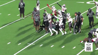 Manvel pulls off the upset over FB Hightower, 23-15, to advance to the area round. #txhsfb #football #txhsfbplayoffs #houstontx #manveltx #touchdown #highschoolfootball