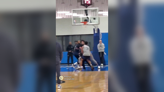 Kyrie cooking in practice!!