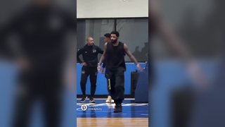 Kyrie cooking in practice!!