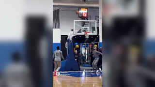 Kyrie cooking in practice!!