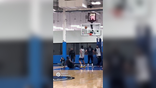 Kyrie cooking in practice!!