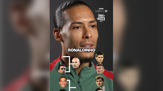 Virgil van Dijk plays football knockout with FIFPRO Men’s World 11 legends @FIFPRO #football #soccer #world11