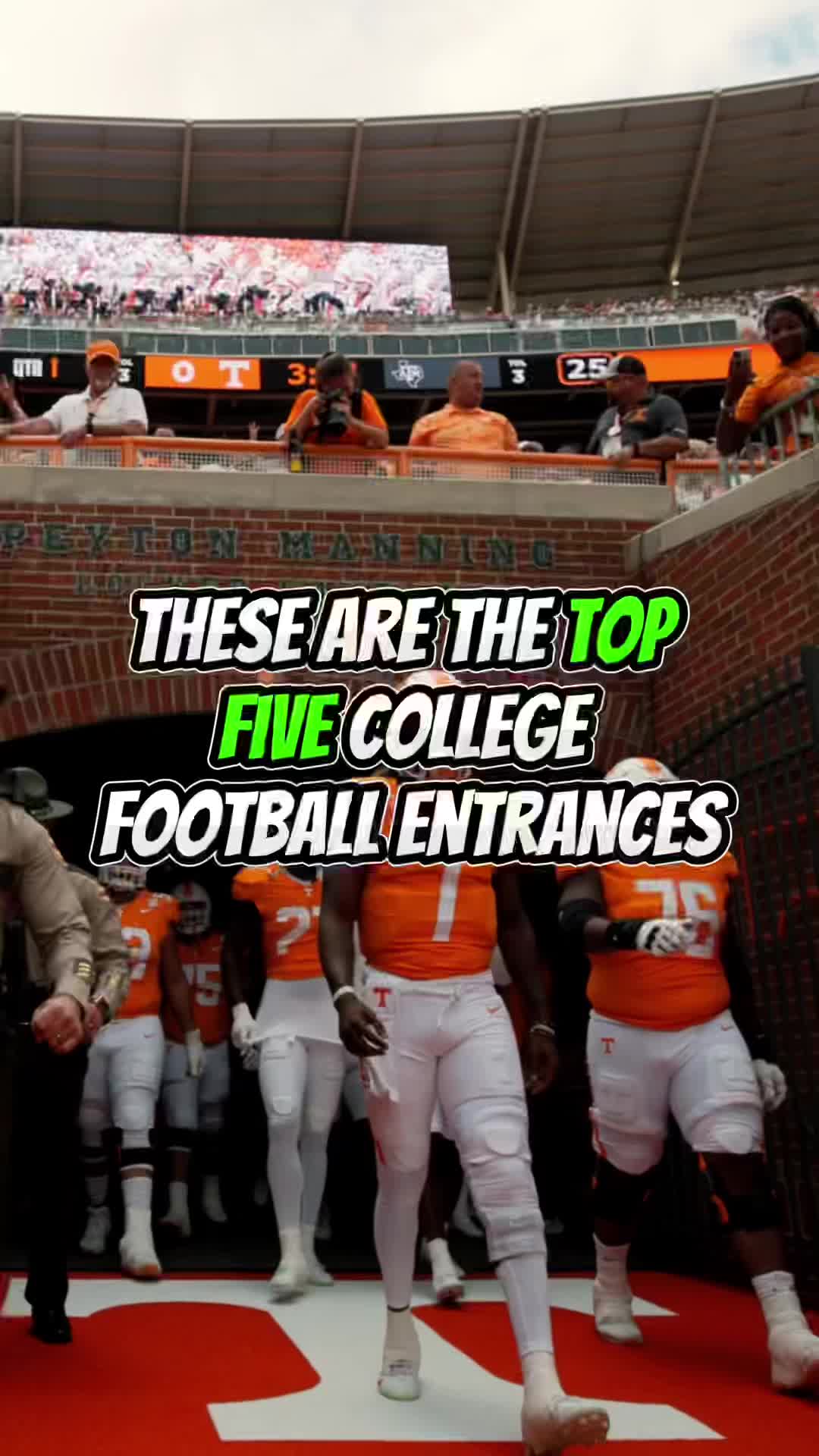 TOP 5 COLLEGE FOOTBALL ENTRANCES‼ #collegefootball#cfb#football#cfbplayoff#sports