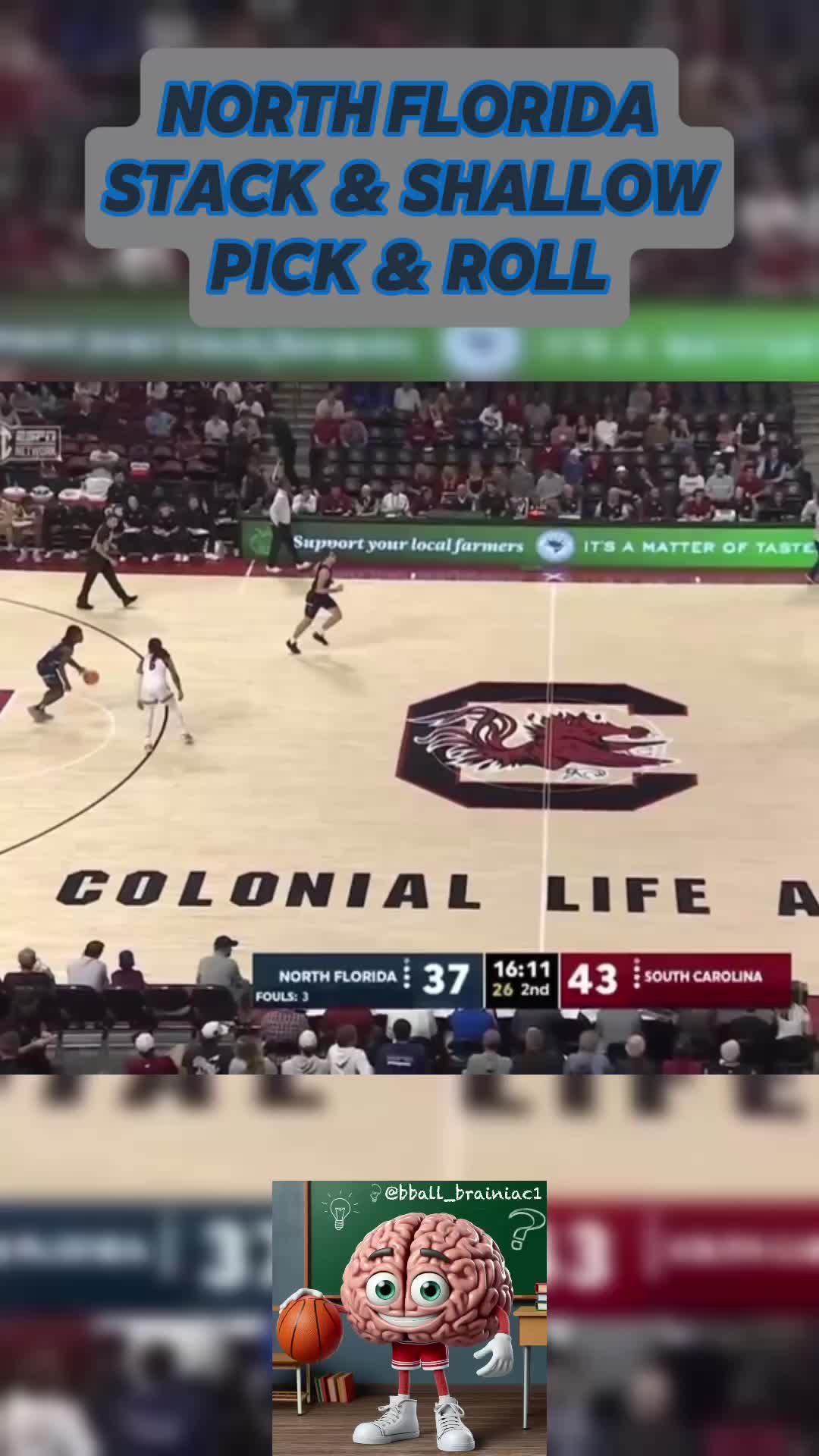 North Florida’s Stack Shallow Pick & Roll: Perfection in Motion