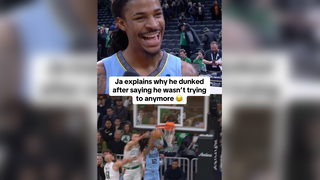 “You dunked tonight. Can you explain yourself?” #nba #basketball #nbabasketball #jamorant