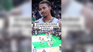 “You dunked tonight. Can you explain yourself?” #nba #basketball #nbabasketball #jamorant