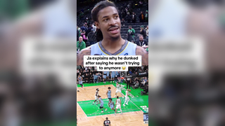“You dunked tonight. Can you explain yourself?” #nba #basketball #nbabasketball #jamorant