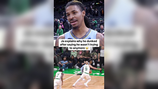 “You dunked tonight. Can you explain yourself?” #nba #basketball #nbabasketball #jamorant