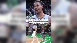 “You dunked tonight. Can you explain yourself?” #nba #basketball #nbabasketball #jamorant