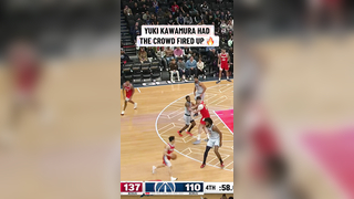 Yuki with the clean stepback three ‍ #nba #basketball #nbabasketball