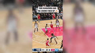 Yuki with the clean stepback three ‍ #nba #basketball #nbabasketball