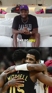 Donovan Mitchell talks about Kyrie and his game #KyrieIrving #NBA #basketball #fyp