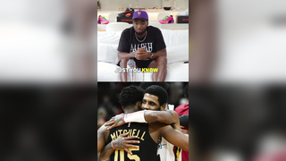 Donovan Mitchell talks about Kyrie and his game #KyrieIrving #NBA #basketball #fyp
