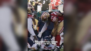 fred looking out for the rook #fredwarner #calebwilliams #nfl #micdup #chicagobears #sanfrancisco49ers