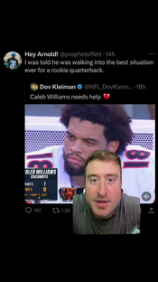 Caleb is really good #greenscreen #calebwilliams #nfl #nfltiktok #chicagobears #football #lioli