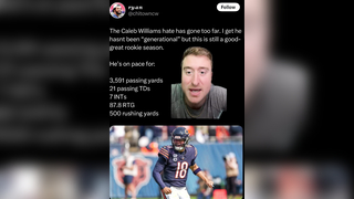 Caleb is really good #greenscreen #calebwilliams #nfl #nfltiktok #chicagobears #football #lioli