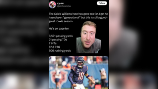 Caleb is really good #greenscreen #calebwilliams #nfl #nfltiktok #chicagobears #football #lioli