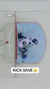Always stay ready #NHL #hockey #hockeytiktok #goalie #save #ESPNPlus