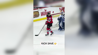 Always stay ready #NHL #hockey #hockeytiktok #goalie #save #ESPNPlus