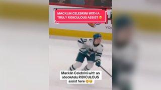 Macklin Celebrini is just 18 and already looking like a vet out there ‍ . (Via: @NHL) #hockey #nhl #sanjose #california