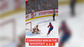 THE MONTREAL CANADIENS WIN IN THE SHOOTOUT #nhl #montreal #hockey