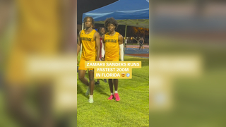 The FASTEST man in Broward does it AGAIN (20.50 SEC) #ZamariiSanders #TrackandField