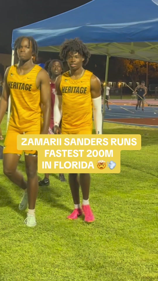 The FASTEST man in Broward does it AGAIN (20.50 SEC) #ZamariiSanders #TrackandField
