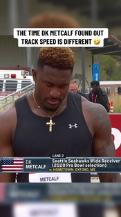 10.36 is respectable tho #dkmetcalf #nfl #nflfootball #nfltiktok #trackandfield #usatf #speed