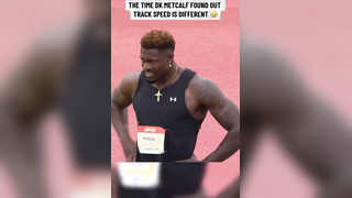10.36 is respectable tho #dkmetcalf #nfl #nflfootball #nfltiktok #trackandfield #usatf #speed