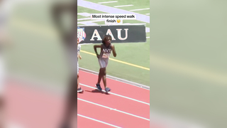 Walking with a purpose #trackandfield #speedwalking #finishline (aautrackandfield/IG)
