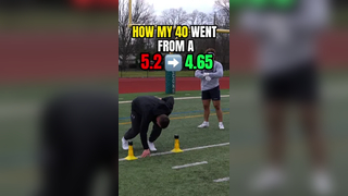 How I took my 40 Yard Dash from a 5.2 to a 4.65 Most of these are basic run form drills you should ALWAYS be practicing - but your BIGGEST speed gainz are going to come from actually sprinting All of the BEST weekly speed and positional drills are program