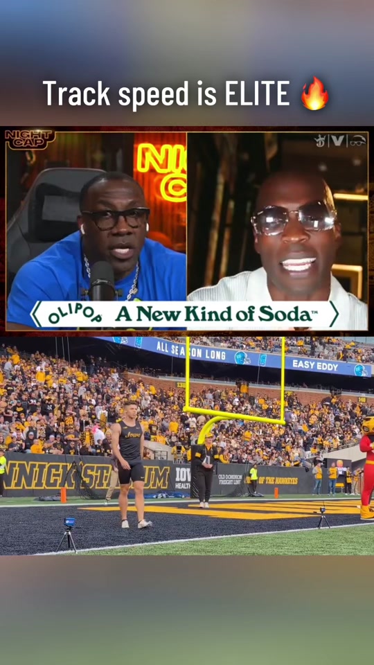 Football & track speed are NOT the same! @Shannon Sharpe & Ocho Cinco reacting to @Kalen Walker running 4.15 in the 40-yard dash @Nightcap @Iowa Track and Field #trackspeed #shannonsharpe #iowa #ochocinco #nightcap #football #podcast #track