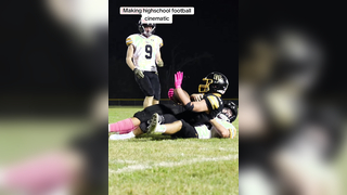 highschool football but make it cinematic