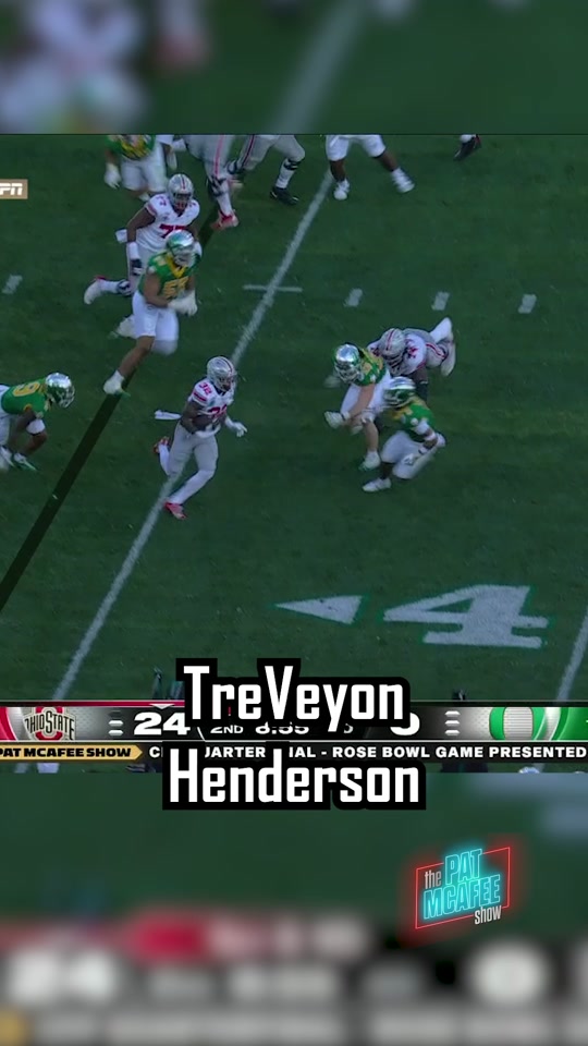TREVEYON HENDERSON TO THE HOUSE IT'S AN ASS BEATING IN PASADENA. @Ohio State Football #treveyonhenderson #PMSCFPESPN2 #ohiostate #ohiostatefootball #ohio #rosebowl #collegefootball #collegefootballplayoff #cfb #cfbplayoff #football #footballtok #sports #s