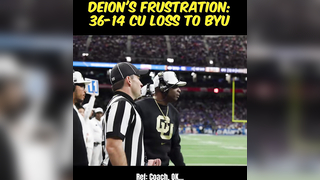 Deion's Frustration: 36-14 CU Loss to BYU Coach Prime Deion Sanders' frustration erupts after a defensive holding call during Colorado's 36-14 loss to Brigham Young. This is what he said to the ref! Follow for more #deionsanders #coloradofootball #shorts 