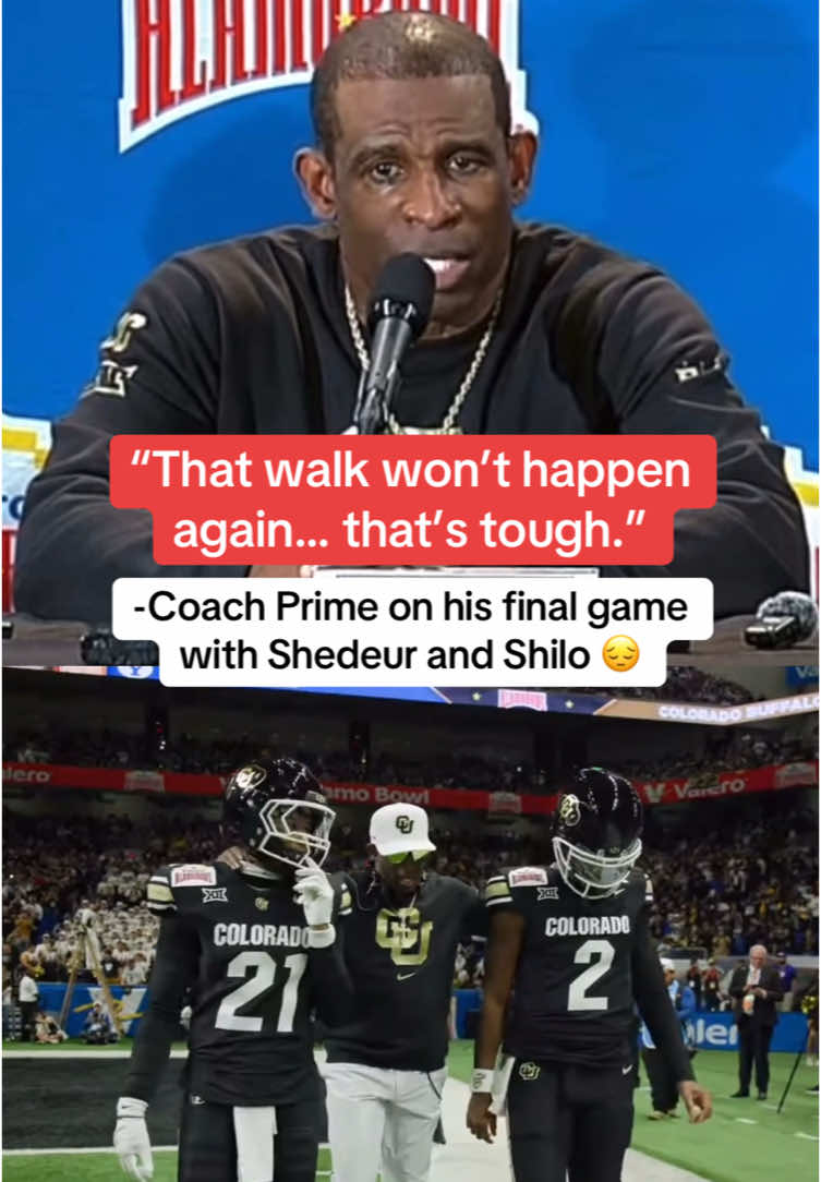 Coach Prime reflects on his final game with his sons (via @Colorado Buffaloes Football, @Deion Sanders Jr, Well Off Forever/YT) #cfb #football #colorado #deionsanders #shedeursanders